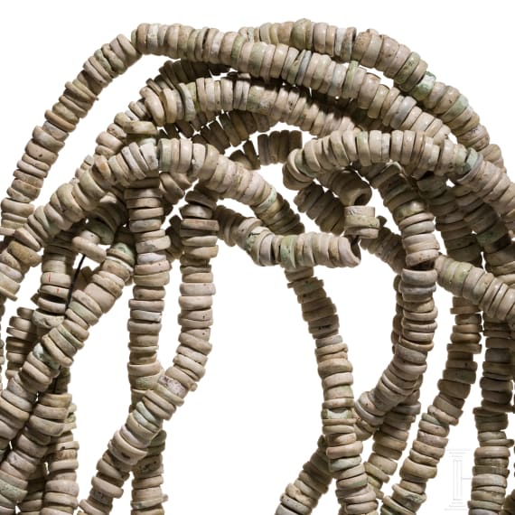 Around 2,800 Bronze Age mother-of-pearl beads, 13th&ndash;10th centuries B.C.