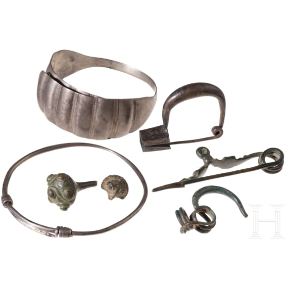 Celtic and Early Iron Age jewellery from South-Eastern Europe, seven pieces, 4th&ndash;1st centuries B.C.