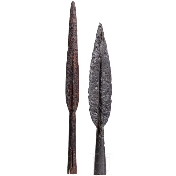 Two Frankish spearheads, 5th century