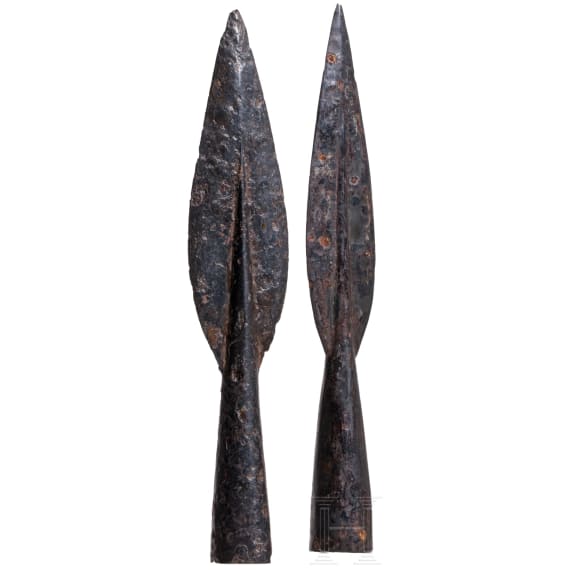 Two Frankish spearheads, 5th century