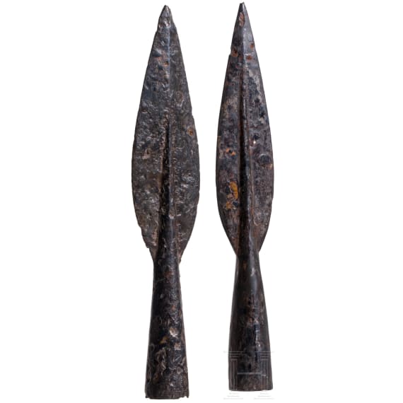 Two Frankish spearheads, 5th century
