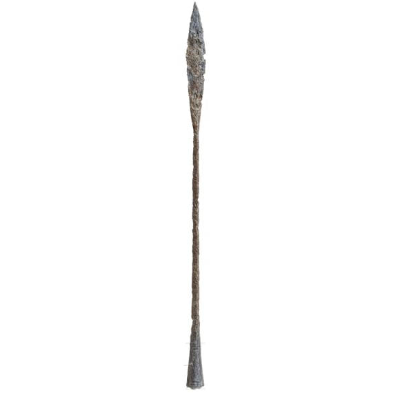 Extra-long spearhead, Merovingian, 6th/7th century