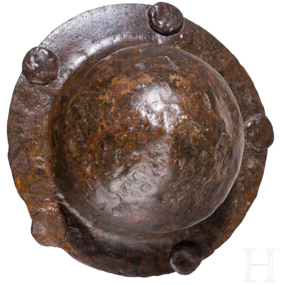 A Frankish iron shield boss, 6th century