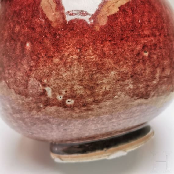 A large oxblood glazed Yuhuchunping Vase, China, probably Kangxi to Qianlong Period, 18th century