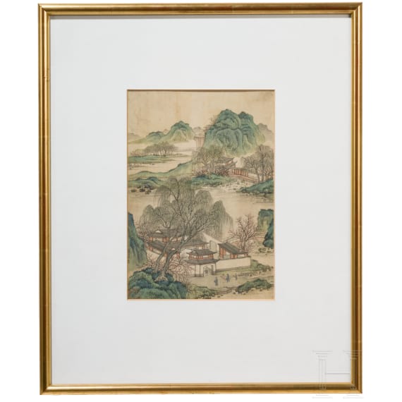 "Mountain and River Landscape", China, probably Qing dynasty