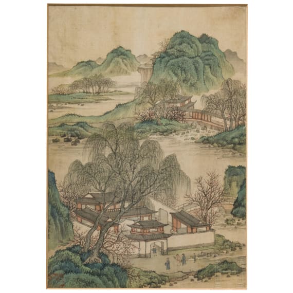 "Mountain and River Landscape", China, probably Qing dynasty