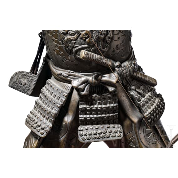 "An archer", Japan, bears signature probably 'Yoshimitsu', late 19th/early 20th century