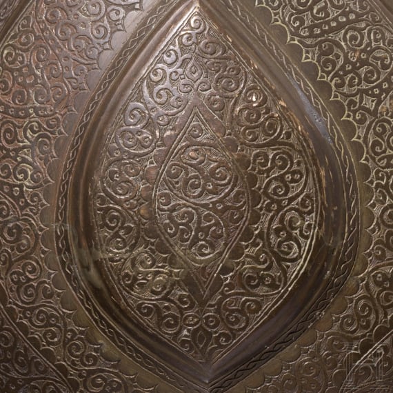 A large Bukhara bronze ewer, 19th century