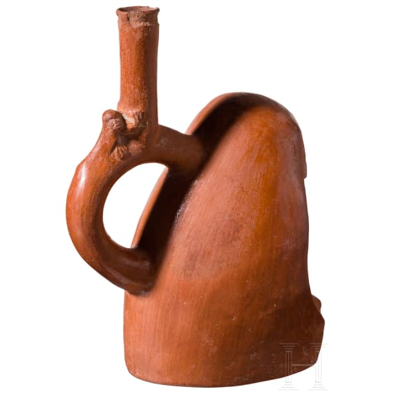 Pr&auml;kolumbisches Figurengef&auml;&szlig;, peruanische Nordk&uuml;ste, wohl Moche-Kultur, 4. - 8. Jhdt.