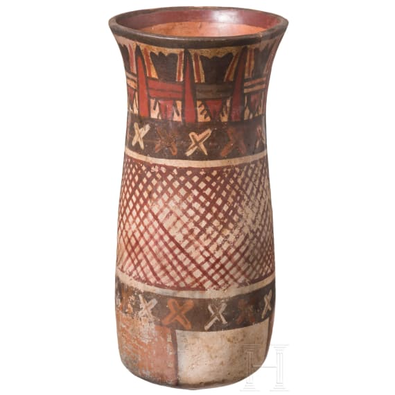Pr&auml;kolumbische Vase, Peru, wohl Nasca-Kultur (Nazca), 3. - 8. Jhdt.