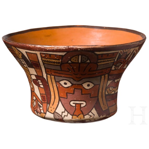 Kleine, pr&auml;kolumbische Schale, Peru, wohl Nasca-Kultur (Nazca), 3. - 8. Jhdt.
