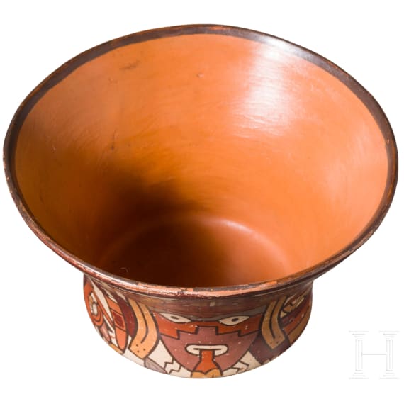 Kleine, pr&auml;kolumbische Schale, Peru, wohl Nasca-Kultur (Nazca), 3. - 8. Jhdt.