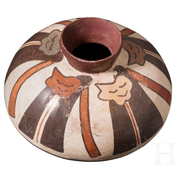 Pr&auml;kolumbisches Tongef&auml;&szlig;, Peru, wohl Nasca-Kultur (Nazca), 3. - 8. Jhdt.