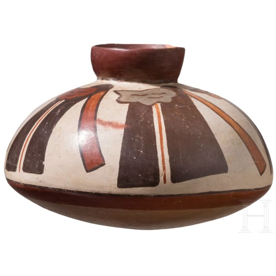 Pr&auml;kolumbisches Tongef&auml;&szlig;, Peru, wohl Nasca-Kultur (Nazca), 3. - 8. Jhdt.