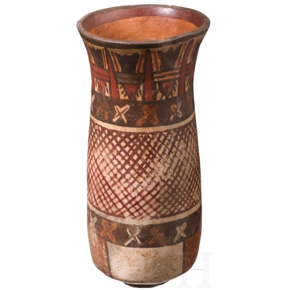 Pr&auml;kolumbische Vase, Peru, wohl Nasca-Kultur (Nazca), 3. - 8. Jhdt.