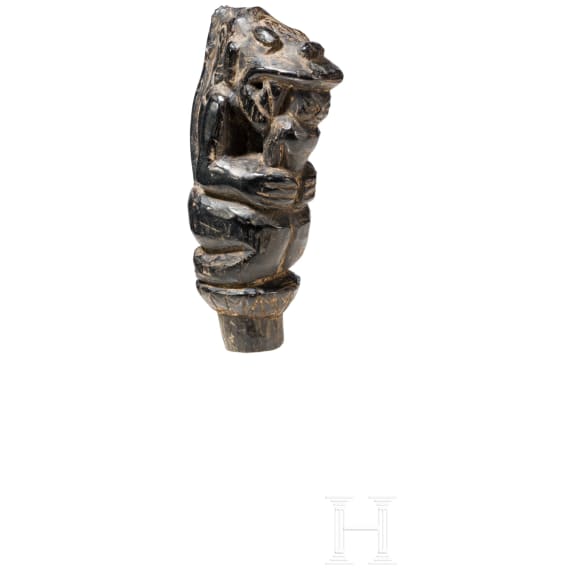 Pr&auml;kolumbisches Figurengef&auml;&szlig; und Figur, Peru, Lambayeque, Chimu-Kultur, wohl 11. - 15. Jhdt.