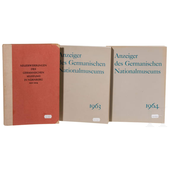Drei B&uuml;cher des Germanischen Nationalmuseums, N&uuml;rnberg