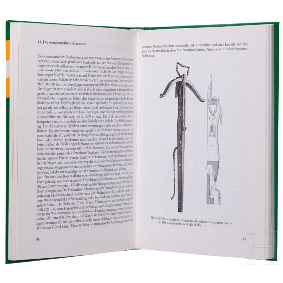 Three books on the subject of the crossbow