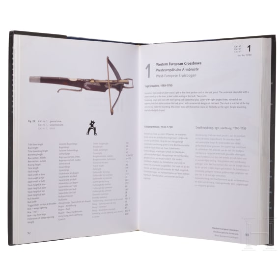 Three books on the subject of the crossbow