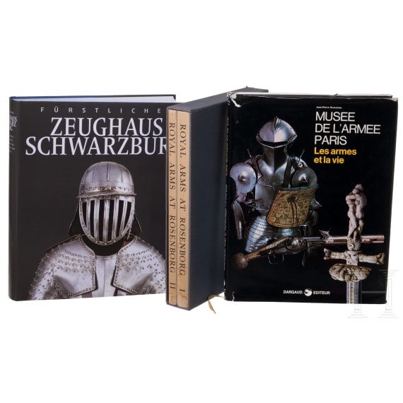 Four books on the subject of ancient weapons and armour