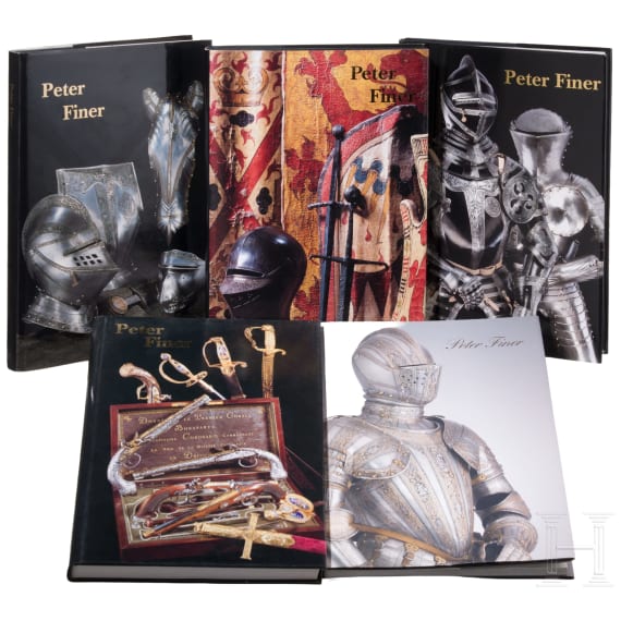 Five catalogs by Peter Finer from 2001, 2003, 2005, 2010, 2013