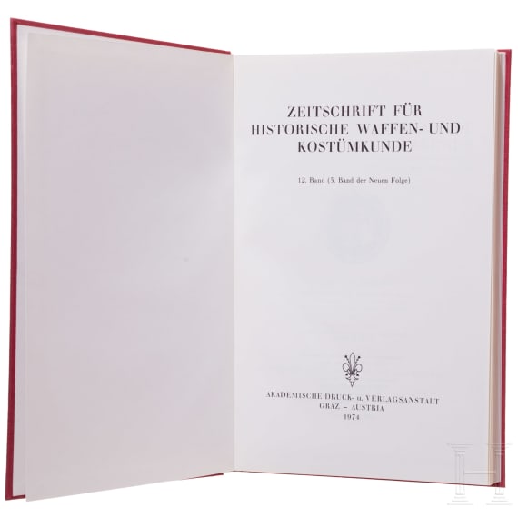 Zeitschrift f&uuml;r Historische Waffen- und Kost&uuml;mkunde, Gesamtausgabe der Nachdrucke, Reihe eins und zwei