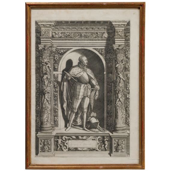 Elf Kupferstiche aus "Armamentarium Heroicum ", 1601/1603
