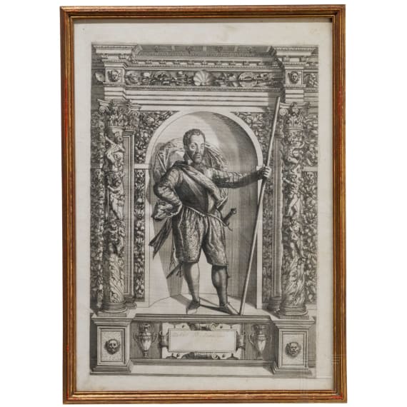 Elf Kupferstiche aus "Armamentarium Heroicum ", 1601/1603