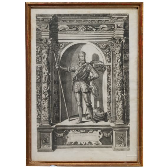 Elf Kupferstiche aus "Armamentarium Heroicum ", 1601/1603
