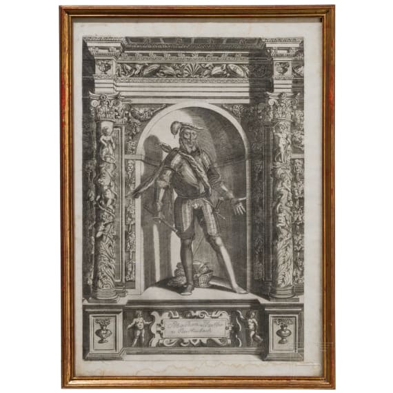 Elf Kupferstiche aus "Armamentarium Heroicum ", 1601/1603