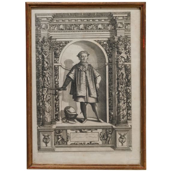 Elf Kupferstiche aus "Armamentarium Heroicum ", 1601/1603
