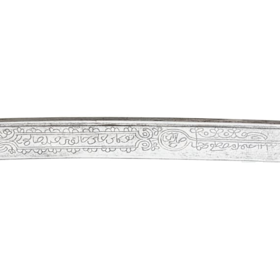 Yatagan mit Walross-Griffschalen, balkant&uuml;rkisch, um 1850/60
