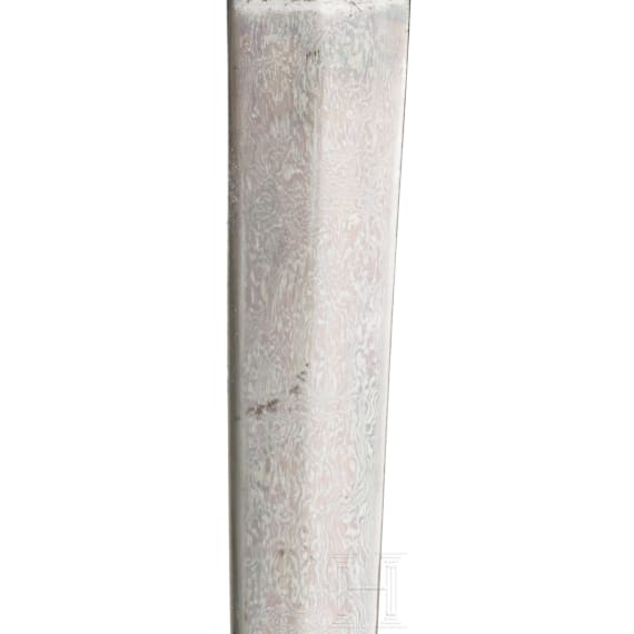 An Ottoman khanjar with a wootz blade, circa 1800