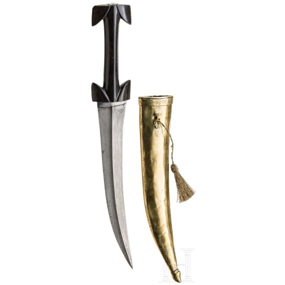 An Ottoman khanjar with Wootz blade, first half of the 19th century