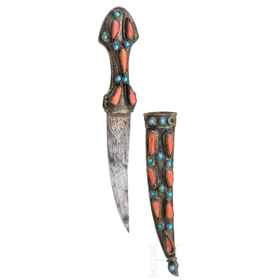 An Ottoman small ornamental dagger, late 19th century