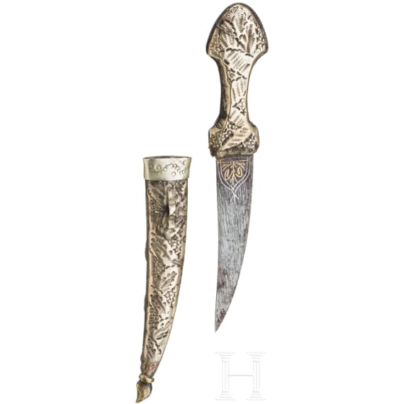 An Ottoman small ornamental dagger, late 19th century
