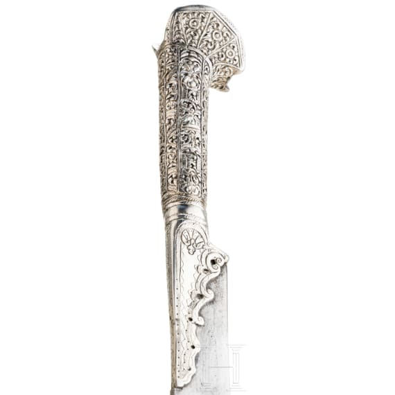 An Ottoman silver mounted yatagan, ca. 1820