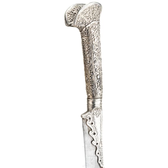 An Ottoman silver mounted yatagan, ca. 1820