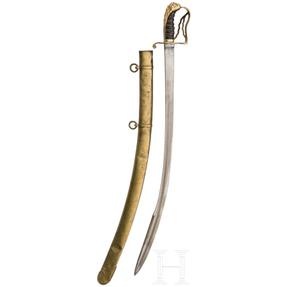 A British officer's sabre with a late 15th/early 16th century Mamluk Haji Sunqur blade