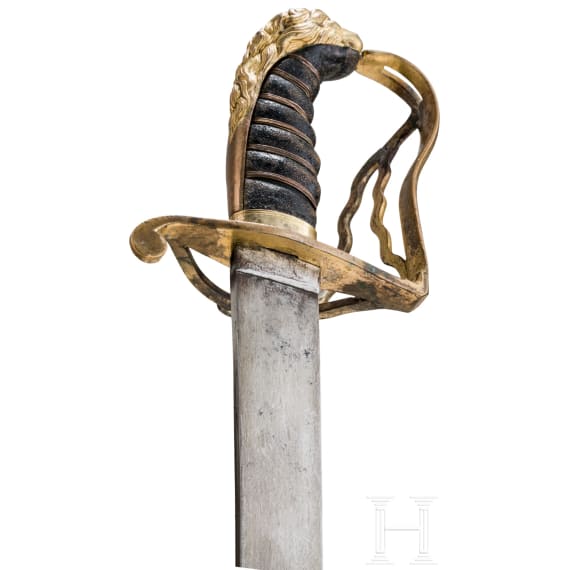 A British officer's sabre with a late 15th/early 16th century Mamluk Haji Sunqur blade
