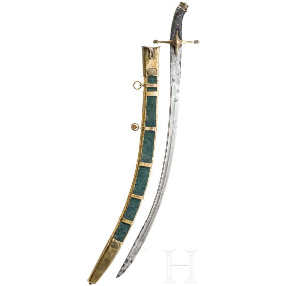 An Ottoman kilij in the style of 1600, modern replika