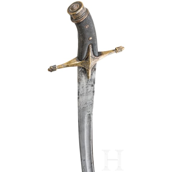 An Ottoman kilij in the style of 1600, modern replika