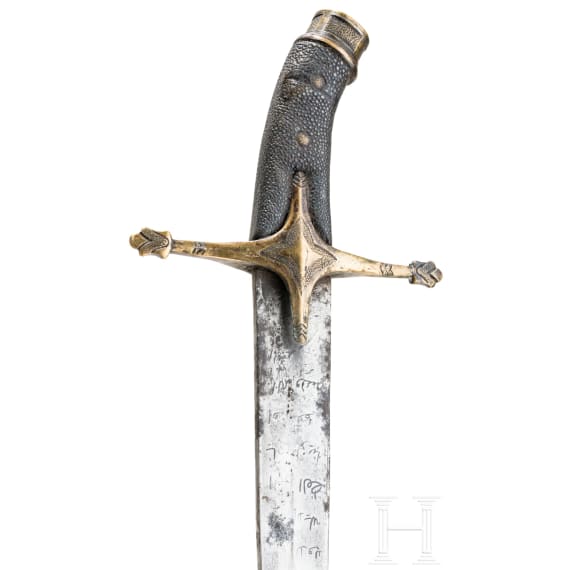 An Ottoman kilij in the style of 1600, modern replika