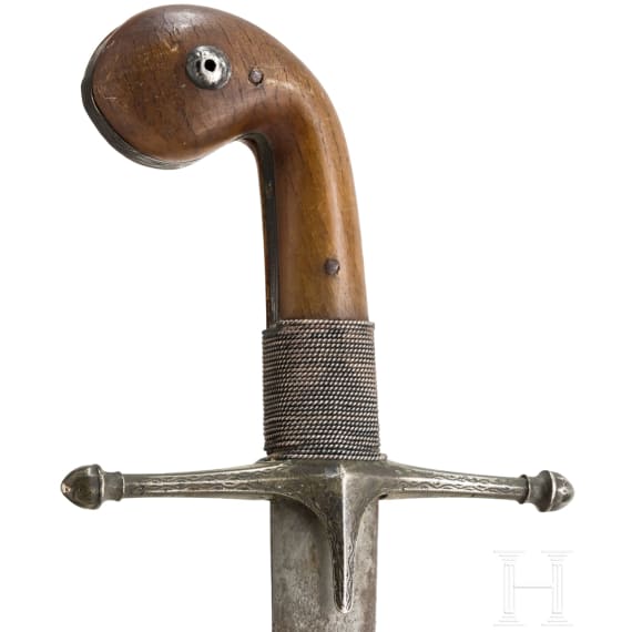 An Ottoman shamshir with wootz blade, ca. 1800