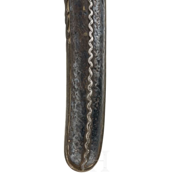 An Ottoman shamshir with wootz blade, ca. 1800
