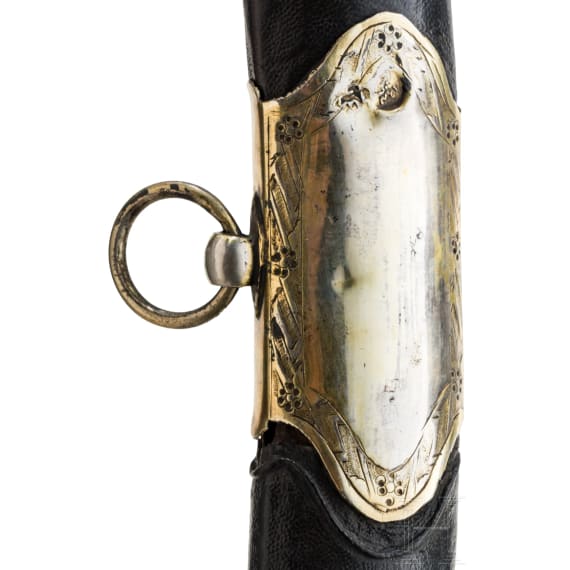A silver-mounted and gilded Ottoman shamshir, circa 1820