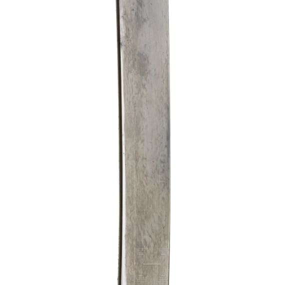 An Ottoman silver-mounted and gilded shamshir, Ottoman, circa 1820