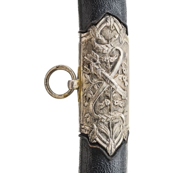 An Ottoman silver-mounted and gilded shamshir, Ottoman, circa 1820