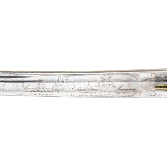 An Ottoman shamshir with a European blade, first half of the 19th century.