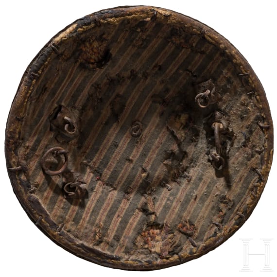 An iron-fitted Caucasian fist shield, 19th century